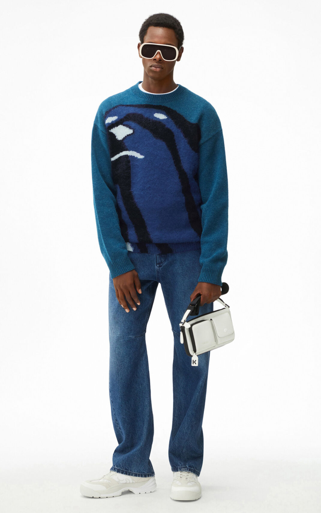 Jerseys Kenzo The Invierno Capsule Polar Bear oversize Hombre Azules - SKU.7419314